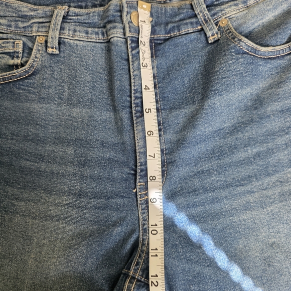 Time and Tru High Rise Straight Leg Ankle Jeans - Blue Denim, Women's Size 16 - Picture 3 of 7